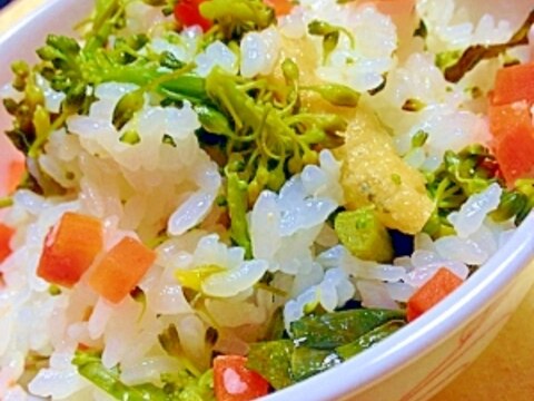 塩麹でシンプル菜の花ご飯